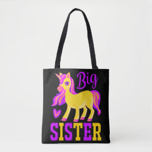 Big Sister Magical Unicorn Tote Bag