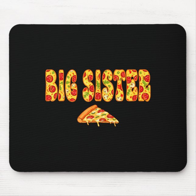 Big Sister Matching Birthday Squad Design Mouse Pad (Front)