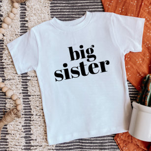 Big Sister   Matching Sibling Family Baby T-Shirt