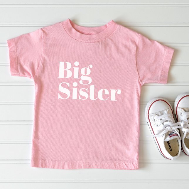 Big Sister | Matching Sibling Family Baby T-Shirt (Creator Uploaded)