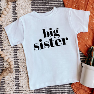 Big Sister Matching Sibling Family Baby T-Shirt
