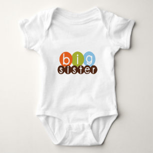 big sister mod circles baby bodysuit
