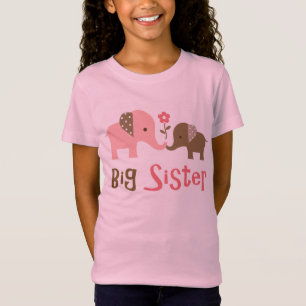 Big Sister - Mod Elephant t-shirts for girls