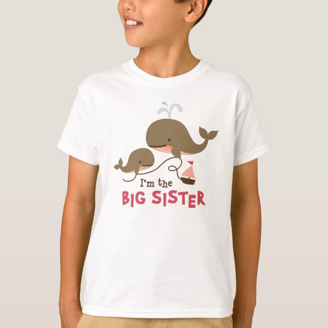 Big Sister - Mod Whale T-Shirt (Front)
