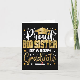 Big Sister Of A 2024 Graduate Cl Graduation  Card