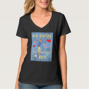 Big Sister Of Birthday Boy Golf Theme Matching Fam T-Shirt