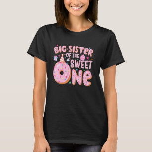 Big Sister Of The Sweet One 1st Birthday Doughnut T-Shirt