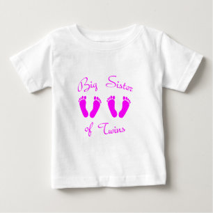 Big sister of twin girls baby T-Shirt