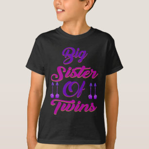 Big Sister Of Twins New Big Sister Sibling Premium T-Shirt