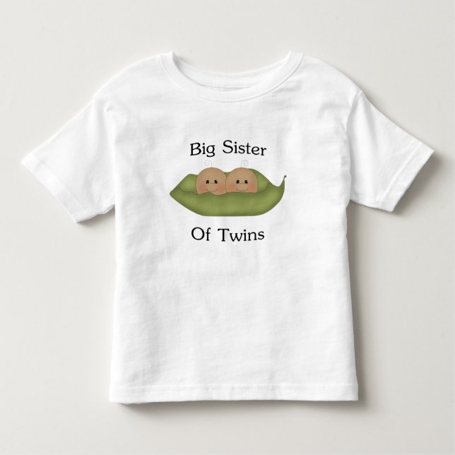 Big Sister Of Twins Toddler T-Shirt (Front)
