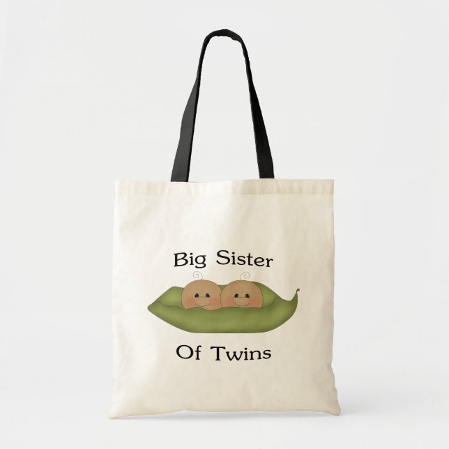 Big Sister Of Twins Tote Bag (Front)