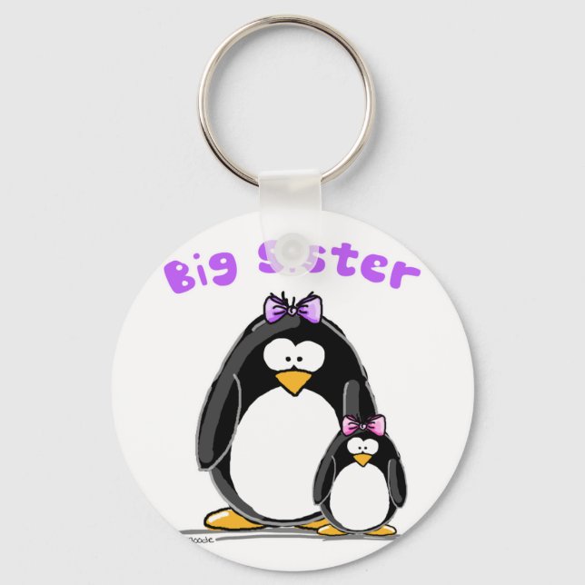 Big sister Penguin Key Ring (Front)