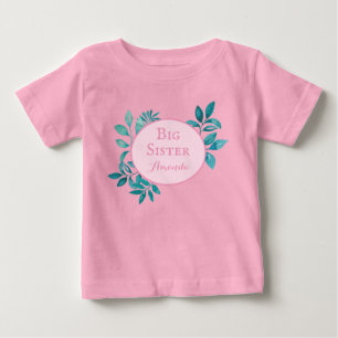 Big Sister personalised name Baby T-Shirt