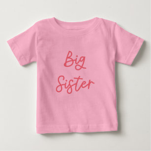 Big Sister Pink Baby T-Shirt