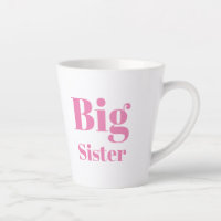 Big Sister Pink letters girl's white