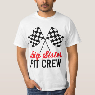 Big Sister Pit Crew for Racing Party Team Costume  T-Shirt