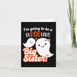 Big Sister Pregnancy Announcement Cute Ghost Girls
