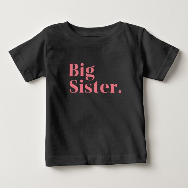 big sister rainbow,Promoted to Sister cute rainbw Baby T-Shirt (Front)