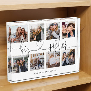 Big Sister Script Gift For Sister Photo Collage