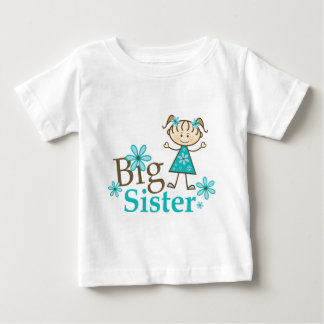 Big Sister Stick Figure Baby T-Shirt