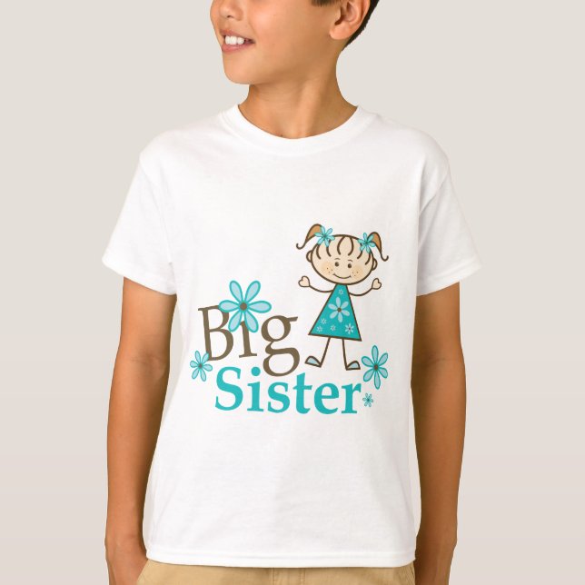 Big Sister Stick Figure T-Shirt (Front)