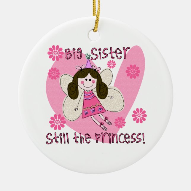 Big Sister Still the Princess Ceramic Tree Decoration (Front)