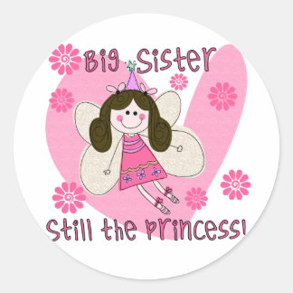 Big Sister Still the Princess Classic Round Sticker