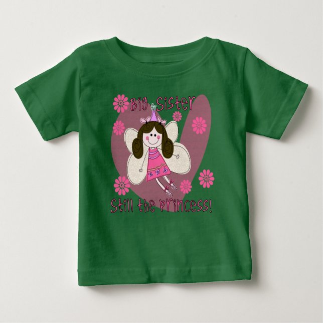 Big Sister Still the Princess Raglan T-shirt (Front)