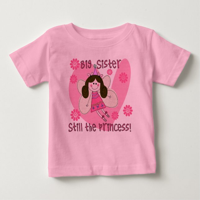 Big Sister Still the Princess Romper Baby T-Shirt (Front)