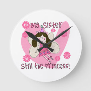 Big Sister Still the Princess Round Clock
