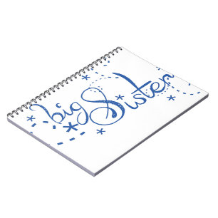 Big Sister Swirl Design Notebook