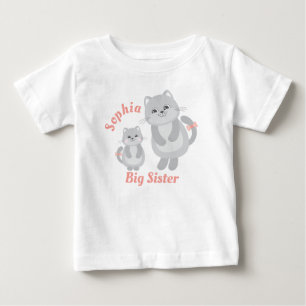 Big Sister T-Shirt with Cute Kittens for Girl