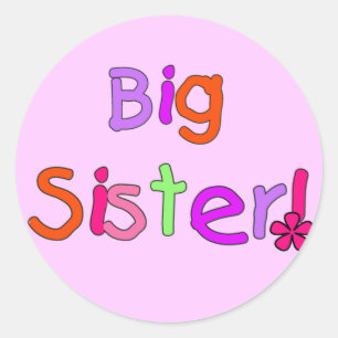 Big Sister T-shirts and Gifts Classic Round Sticker