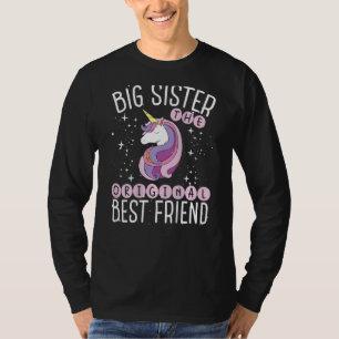 Big Sister The Original Best Friend Backprint Big T-Shirt