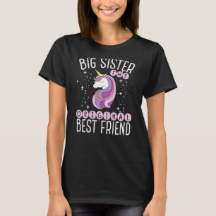 Big Sister The Original Best Friend Backprint Big T-Shirt