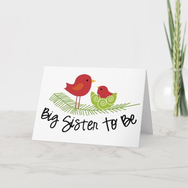 big sister to be announcement (Front)