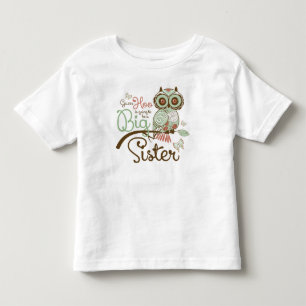 Big Sister To Be Owl Toddler T-Shirt
