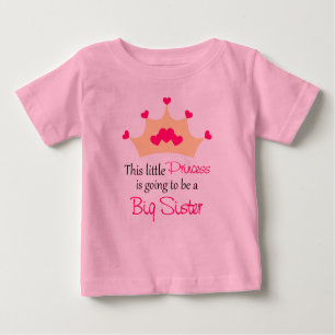 Big Sister To Be Princess Personalised T Shirt