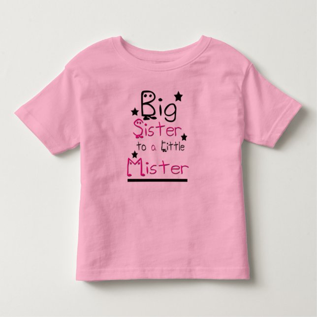 Big Sister Toddler Ringer T-Shirt (Front)