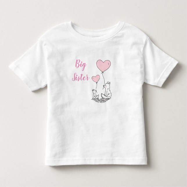 Big Sister Toddler T-Shirt (Front)