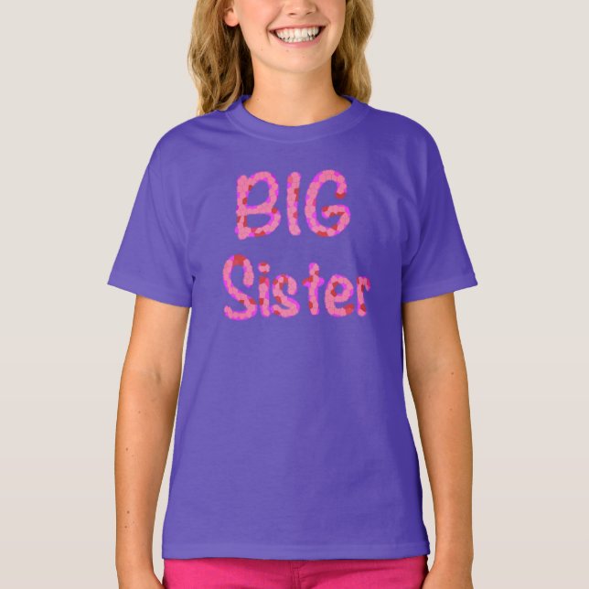 Big Sister Typography T-Shirt (Front)