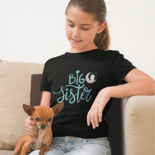 Big Sister Unicorn Moon Stars T-Shirt