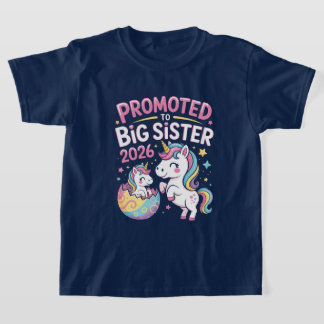 Big Sister Upgrade 2026 – Magical Unicorn Edition T-Shirt
