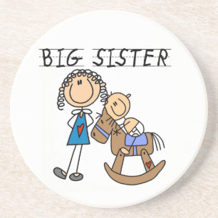 Big Sister With Baby Brother Gifts Coaster