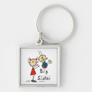 Big Sister with Little Brother Gifts Key Ring
