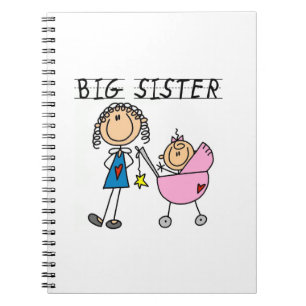 Big Sister With Little Sister Gifts Spiral Notebook