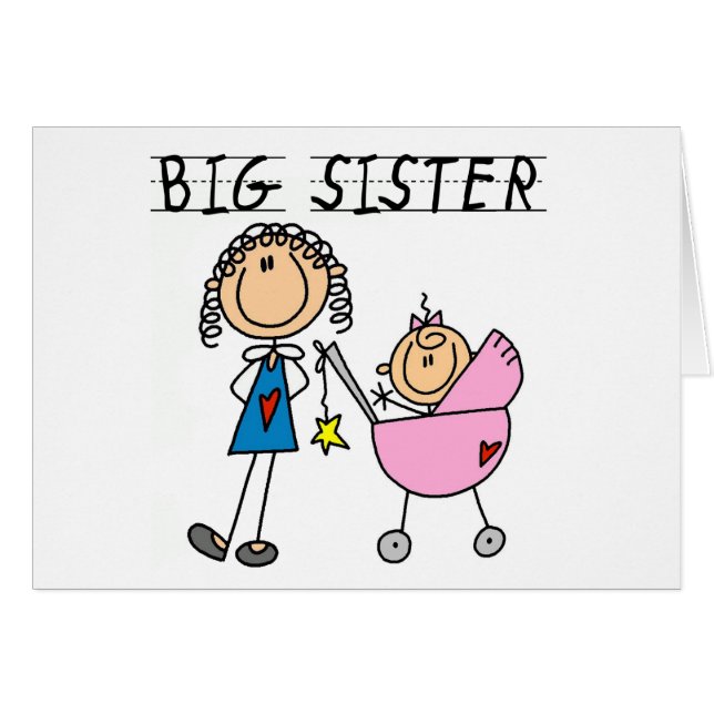Big Sister with Little Sister T-shirts and Gifts (Front Horizontal)