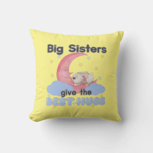 Big Sisters Give the Best Hugs - Moon Bunny Cushion