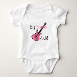 Big Sisters Rock Baby Bodysuit