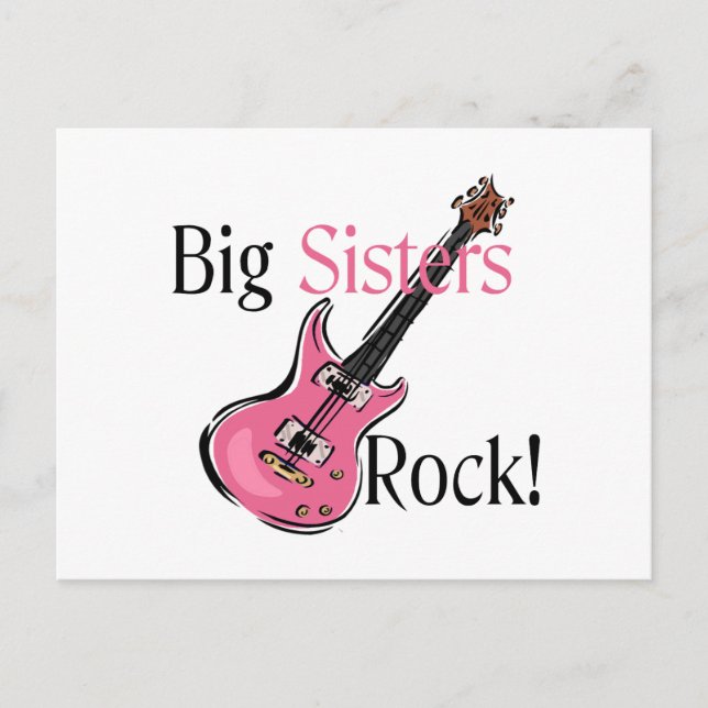 Big Sisters Rock Postcard (Front)